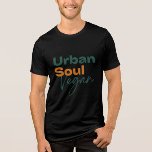 Urban Soul Vegan Minimalist Health and Wellness Tri-Blend Shirt