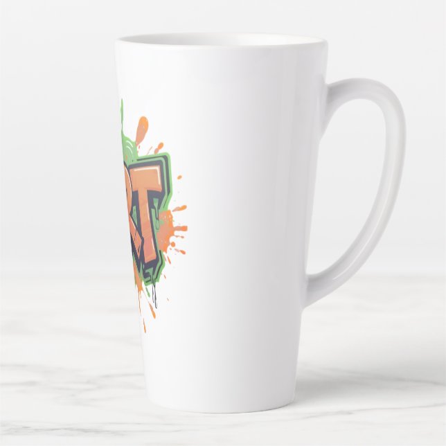 Urban Splash Art Graffiti Pulse Bold Street Expres Latte Mug (Right)
