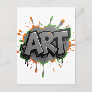 Urban Splash Art Graffiti Pulse Bold Street Expres Postcard