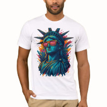 Urban Statue of Liberty Streetwear T-Shirt – NYC 