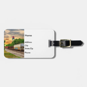 Urban Steam Punk Sunset Luggage Tag