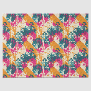 Urban Street Art Abstract Colour Block Pattern Tissue Paper