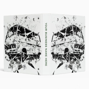 Urban Street Art Abstract Shattered Vintage Van Binder