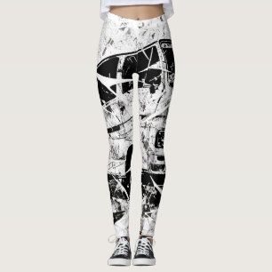 Urban Street Art Abstract Shattered Vintage Van Leggings