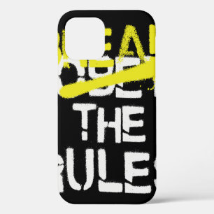 Urban street art break the rules stencil graffiti  iPhone 12 case
