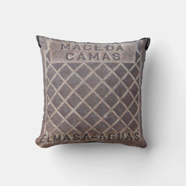 Urban Street Cover Throw Pillow (Front)