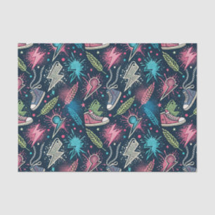 Urban Street Punk Rock Sneaker Graffiti Art Design Tissue Paper
