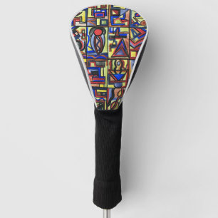 Urban Street Two-Hand Painted Abstract Art Golf Head Cover