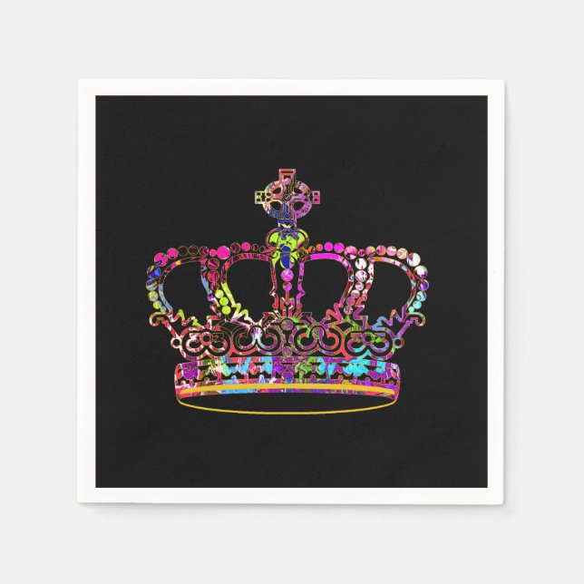 Urban streetstyle graffiti crown  napkin (Front)