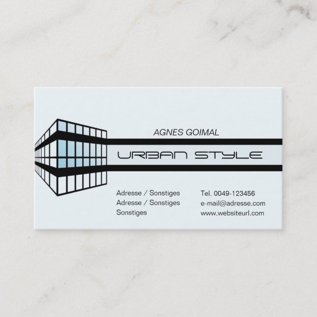 Urban Style Business Card (Front)