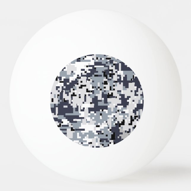 Urban Style Digital Camouflage Decor Ping Pong Ball (Back)