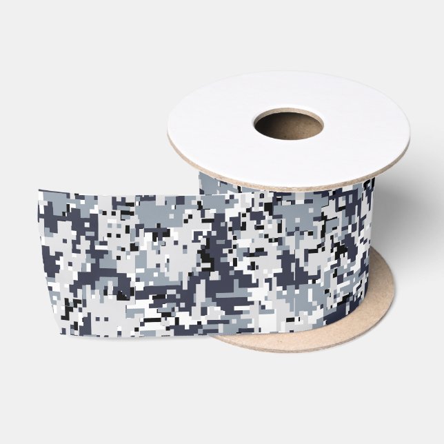 Urban Style Digital Camouflage Decor Satin Ribbon (Spool)