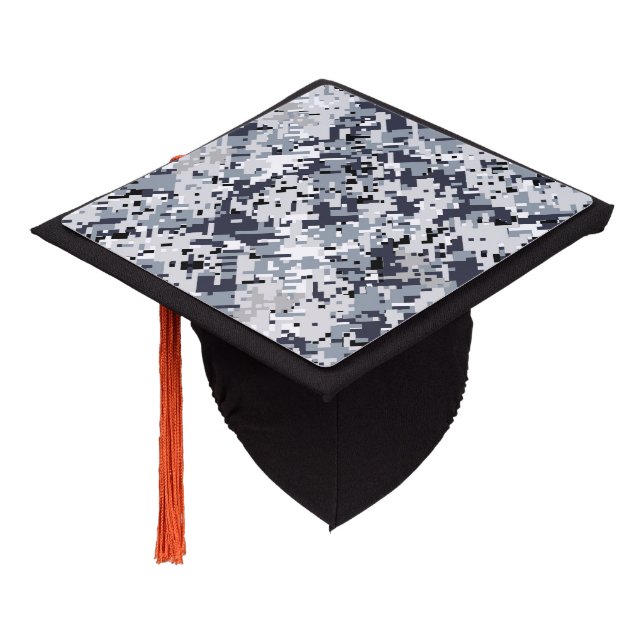 Urban Style Digital Camouflage Graduation Cap Topper (Angled)