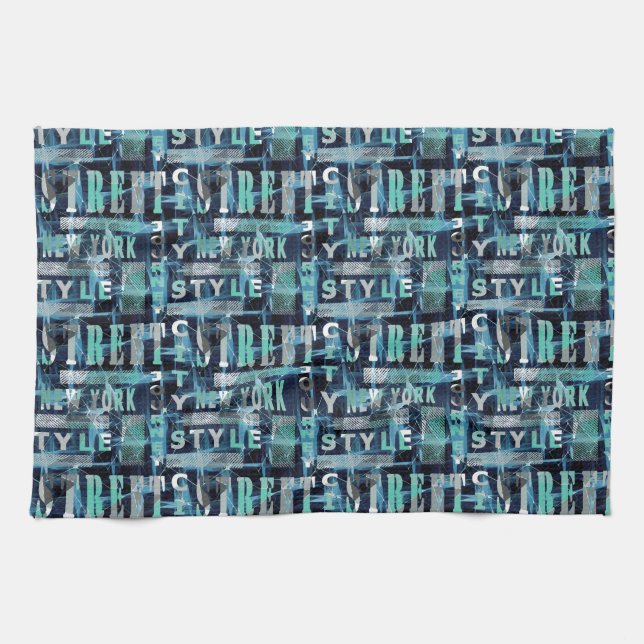 Urban, style . kitchen towel (Horizontal)