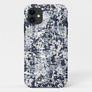 Urban Style Silver Digital Camouflage Decor iPhone 11 Case