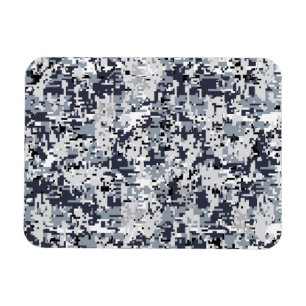 Urban Style Silver Digital Camouflage Magnet