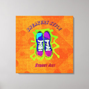 Urban Style: Street Art Stretched Canvas Print