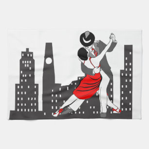 Urban tango kitchen towel