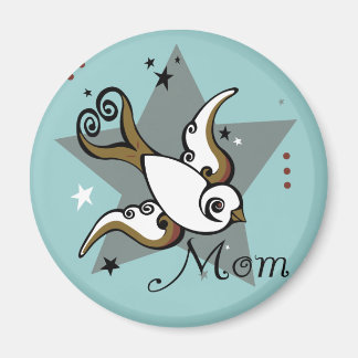 Urban Tattoo Swallow Bird Design Magnet