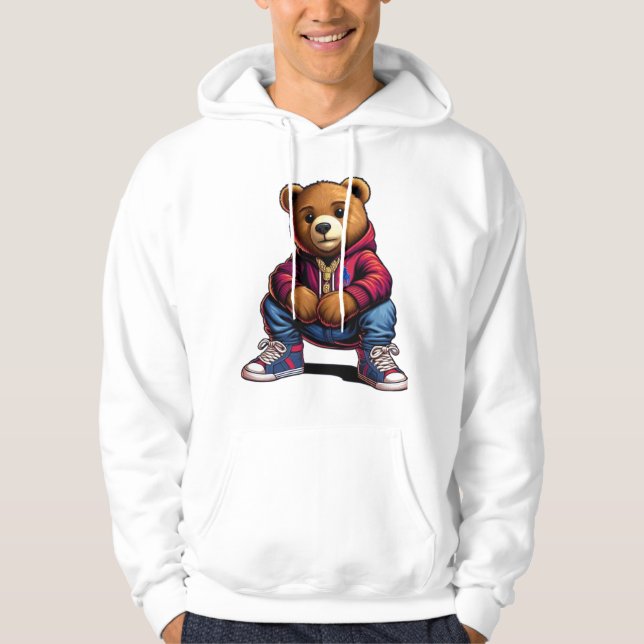 Urban Teddy Bear Hoodie (Front)