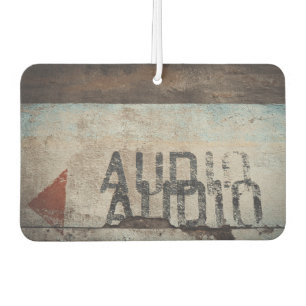 Urban-themed loft style audiophile music lover air freshener