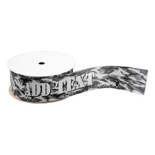 Urban Tiger Stripe Camouflage Grosgrain Ribbon