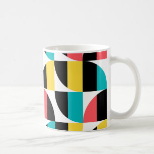 Urban, trendy, colorful, modern graphic pattern coffee mug