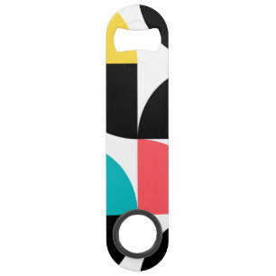 Urban, trendy, colourful, modern graphic pattern bar key
