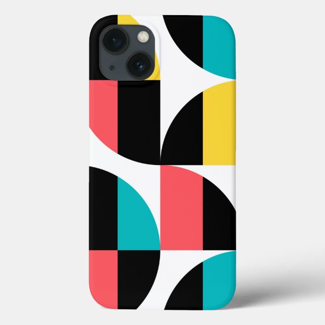 Urban, trendy, colourful, modern graphic pattern Case-Mate iPhone case (Back)
