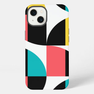 Urban, trendy, colourful, modern graphic pattern iPhone 13 case