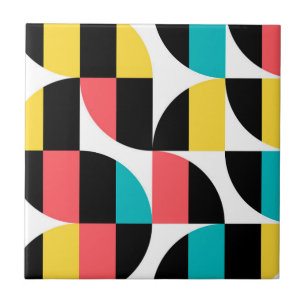Urban, trendy, colourful, modern graphic pattern tile