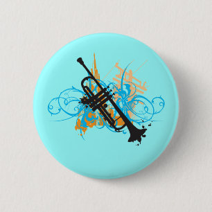 Urban Trumpet 2 Inch Round Button