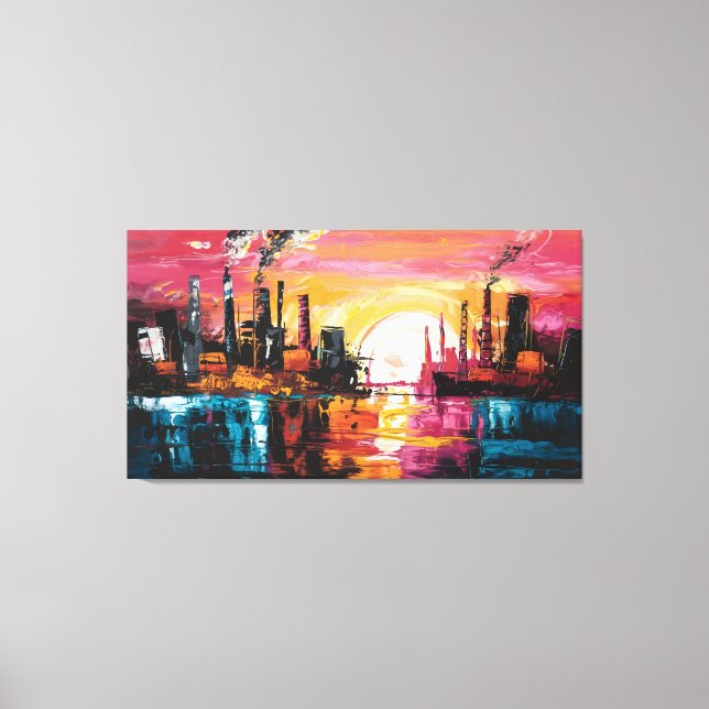 Urban Twilight Canvas Print (Front)
