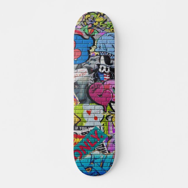 Urban Underground NYC Graffiti Popsicle Deck Skateboard (Front)