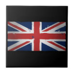 Urban United Kingdom Tile<br><div class="desc">Urban United Kingdom graffiti flag with paint splatters on it.</div>