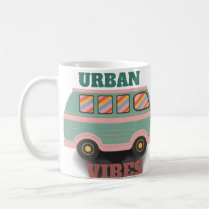 Urban Vibes Retro Van Graphic Coffee Mug