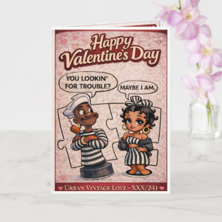 Urban Vintage Love Funny Valentine's Day Card 