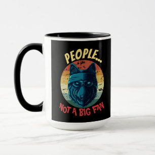 Urban Warrior Blue Wolf People Not a big fan  Mug