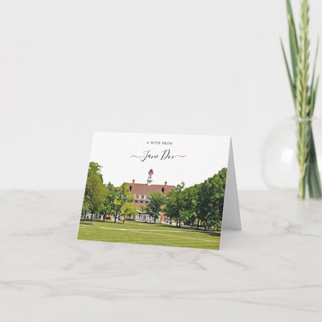 Urbana Champaign Illinois Personalized Note Card (Front)