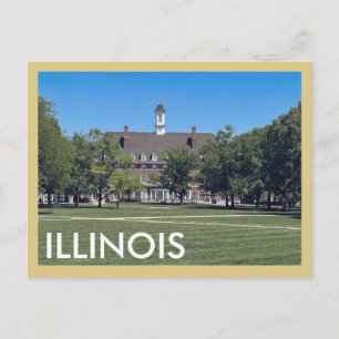 Urbana Champaign Illinois Vintage voyage Carte pos