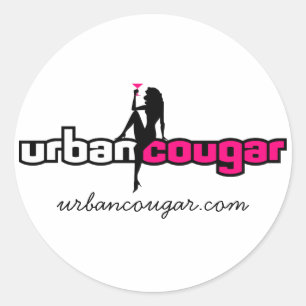 Urbancougar.com Sticker blanc - Grand