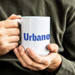 Urbane Cool Font Wording for a Charming Man  Coffee Mug