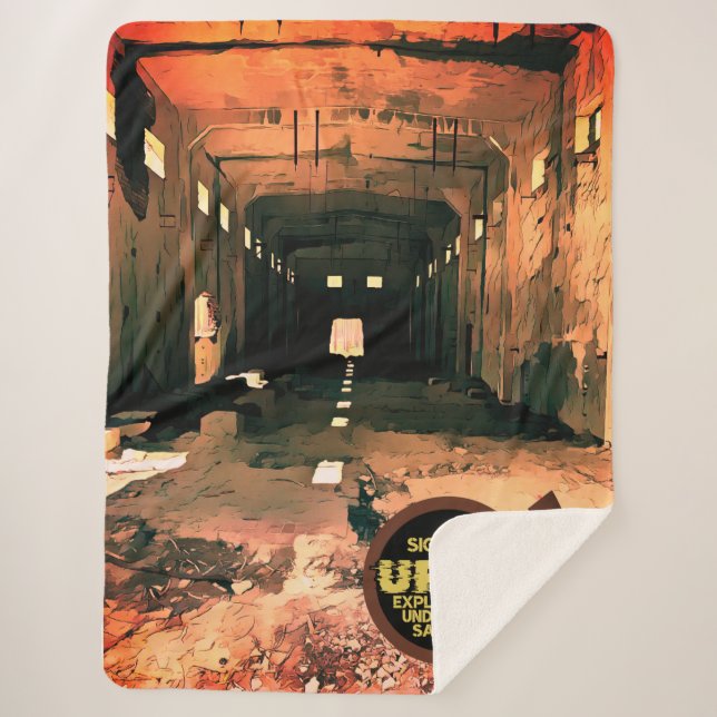 Urbex Sherpa Blanket (Front)