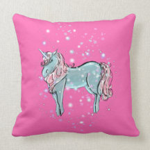 Ureen The Unicorn Fairy Throw Pillow