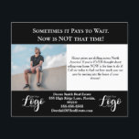 Urgent Call-to-Action Real Estate Card<br><div class="desc">Urgent Call-to-Action Real Estate Card Grab your clients’ attention with this urgent call-to-action real estate card, featuring a photo of a person sitting on a wall and the bold phrase “Sometimes it pays to wait. NOW is NOT that time!”. Designed to highlight fast-moving property markets, this card encourages potential sellers...</div>