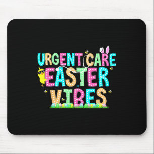 Urgent Care Nurse Bunny Easter Day Np Team Minor I Mouse Pad