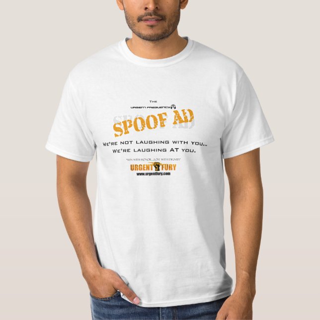Urgent Frequency Spoof Ads T-Shirt (Front)