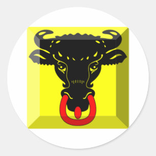 Uri Flag Gem Classic Round Sticker