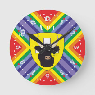 Uri Schweiz Suisse Svizzera Svizra Uhr Round Clock