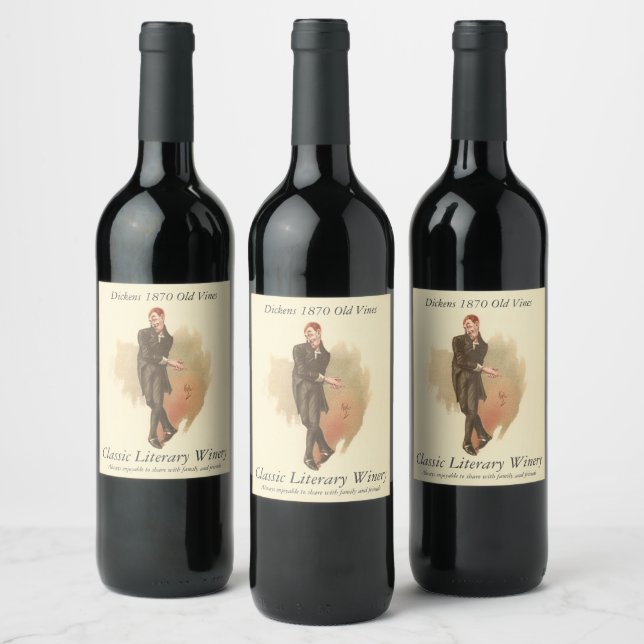Uriah Heep by Kyd from Dickens' David Copperfield Wine Label (Bottles)